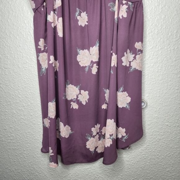 Torrid Plus Size Lexie Purple Floral Georgette Babydoll Cami  Plus Size 2X - Picture 6 of 9